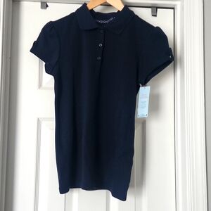 Cat & Jack Navy Blue Uniform Polo siz XL (14)